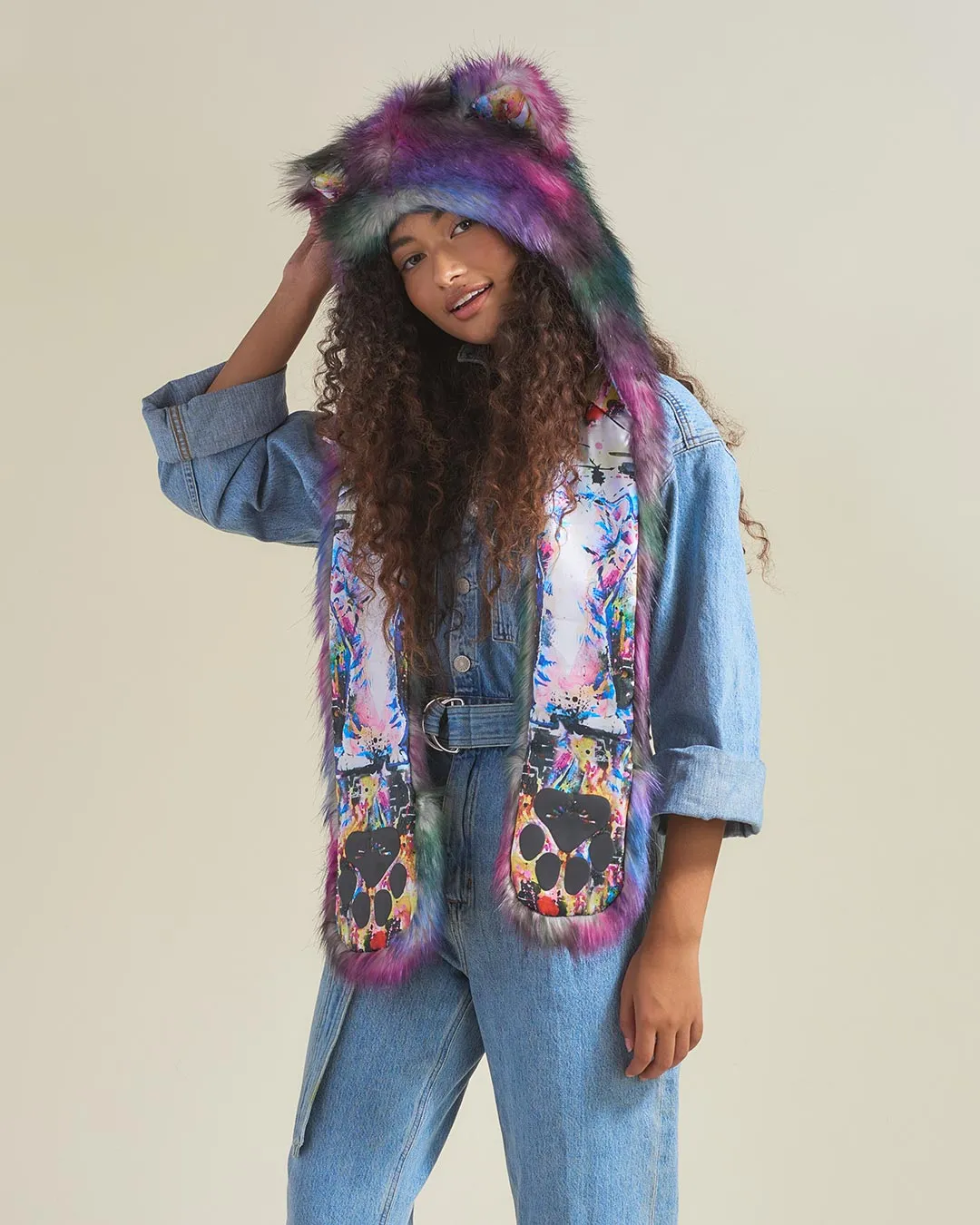 Artist Edition Lora Zombie Catzilla Faux Fur Hood | Women's